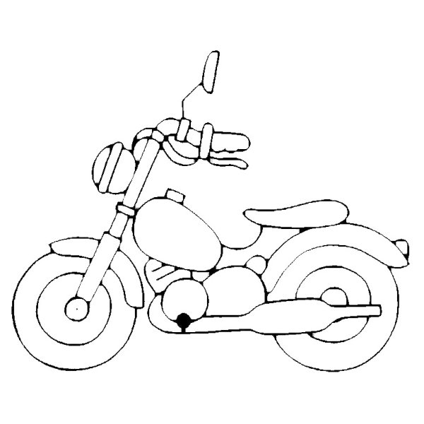 Раскраска для детей - Мотоцикл