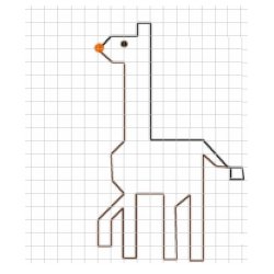 графический диктант для детей - Жираф