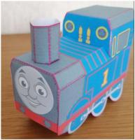Паровозик Томас-бумажная игрушка