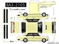 Бумажная модель автомобиля ВАЗ-2105