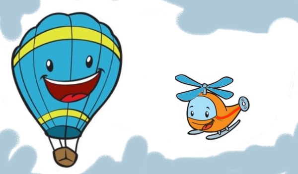 Сказка про воздушный шар и вертолет