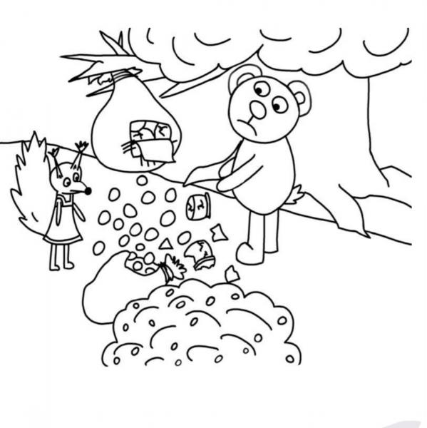 Сказка для детей- лесное угощение