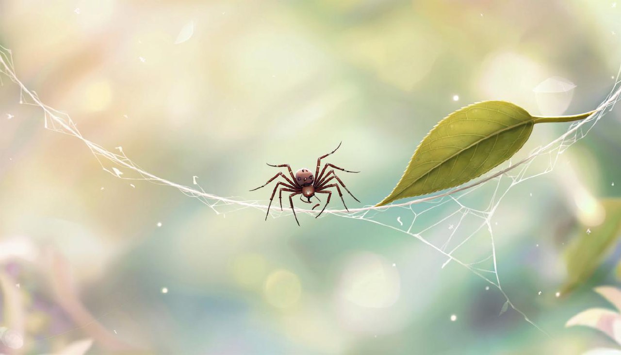 Сказка Путешествие Паучка и Листика